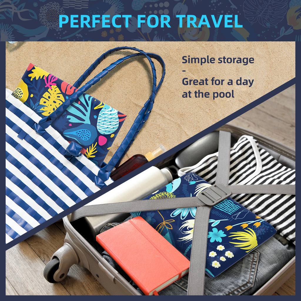 Pool Floats Adult, 2 Packs Fabric Inflatable Hammock Pool Lounge Chairs, Blow up Pool Floats for Adults, Hawaii Flower Pattern Floats for Pool Floating, Party Summer Water Beach Lake Fun